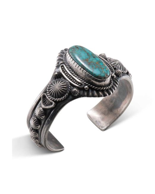 Harry H Begay Turquoise Cuff - Four Winds Gallery