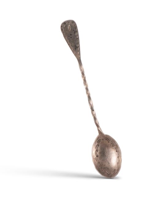 Vintage Navajo Silver Spoon with Twisted Handle