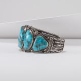 Perry Shorty Five Stone Morenci Turquoise Cuff