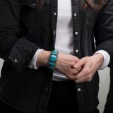 Perry Shorty Five Stone Morenci Turquoise Cuff