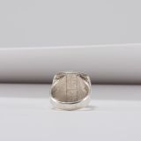 Duane Maktima Green and White Jade Ring