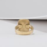 Robin Waynee 18kt Gold Pink Chalcedony Ring