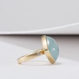 Robin Waynee 18kt Gold Chalcedony Ring