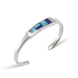 Ray Tracey Lapis and Turquoise Cuff