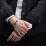 Ray Tracey Lapis and Turquoise Cuff