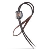 Jennifer Curtis Stamped Sterling Silver Bolo with Coral