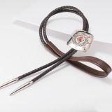Jennifer Curtis Stamped Sterling Silver Bolo with Coral