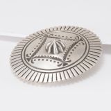 Jennifer Curtis Stamped Sterling Silver Matte Belt Buckle
