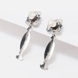 Jennifer Curtis Repoussé Post Earrings with Dangle