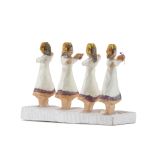 Jorge Lovato “Nuestra Señora de Los Delores” Miniature Wood Carving