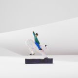 Jorge Lovato Bucking Bronco Miniature Wood Carving