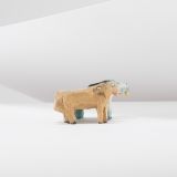 Jorge Lovato Four Horses Miniature Wood Carving