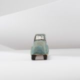 Jorge Lovato Blue Car Miniature Wood Carving