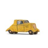 Jorge Lovato Yellow Car Miniature Wood Carving