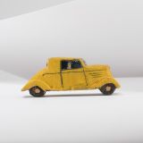 Jorge Lovato Yellow Car Miniature Wood Carving