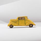 Jorge Lovato Yellow Car Miniature Wood Carving