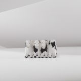 Jorge Lovato Herd of Cows Miniature Wood Carving