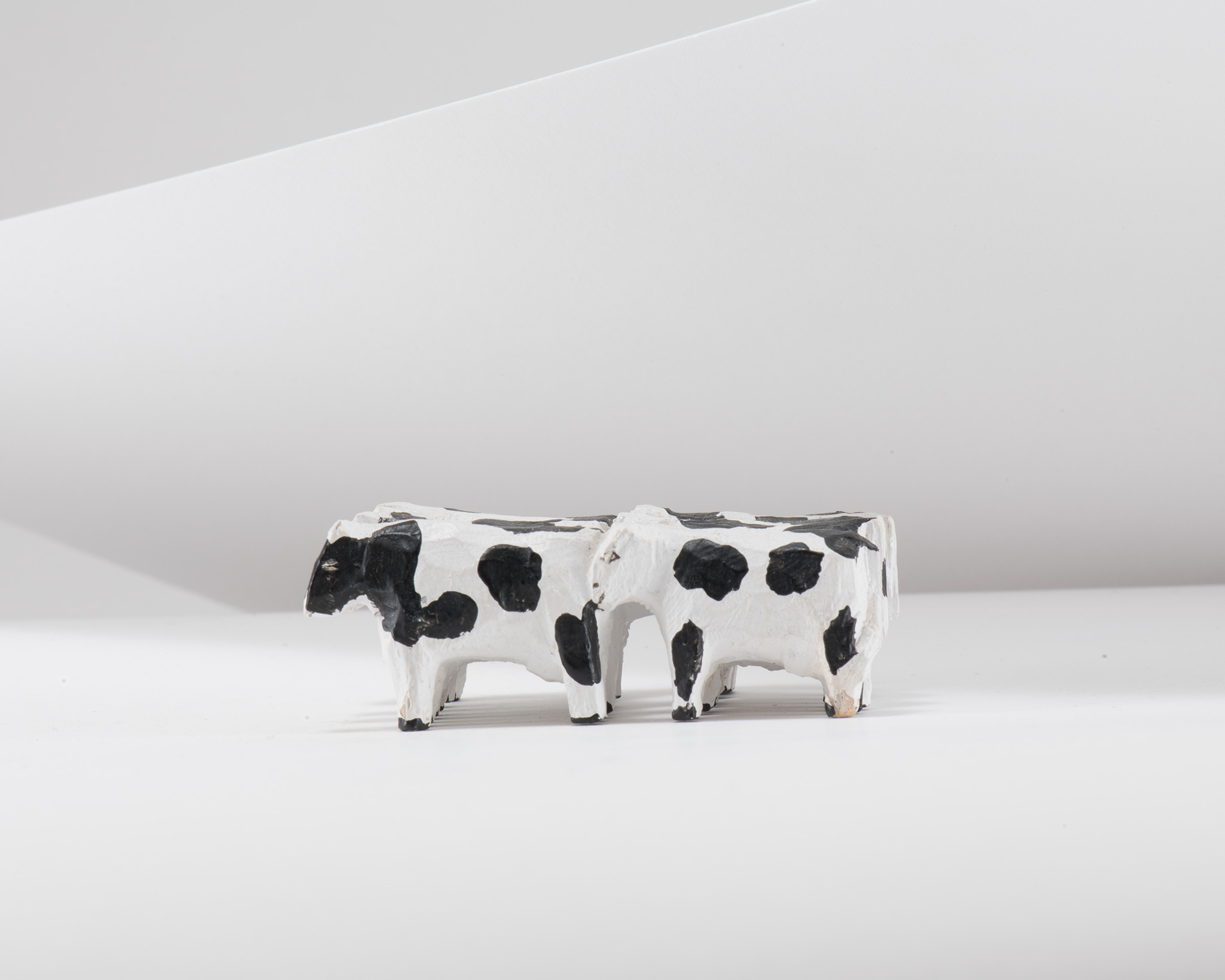 Jorge Lovato Herd of Cows Miniature Wood Carving - Four Winds Gallery