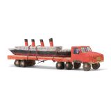 Jorge Lovato Titanic Truck Miniature Wood Carving