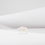 Jorge Lovato Buffalo Miniature Alabastar Carving