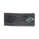 Vidal Aragon Storyteller Belt Buckle with Fox Turquoise