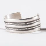 Vintage Navajo Wide Silver Cuff