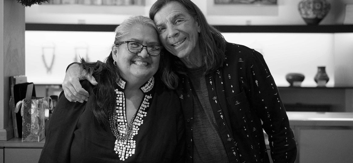 Jennifer Curtis and John Krena at Four Winds Gallery. May 2025.