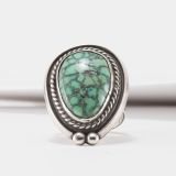 Turquoise and Twisted Wire Ring