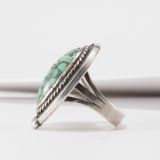 Turquoise and Twisted Wire Ring