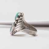 Two Stone Turquoise Ring