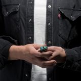 Two Stone Turquoise Ring