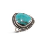 Turquoise and Silver Ring