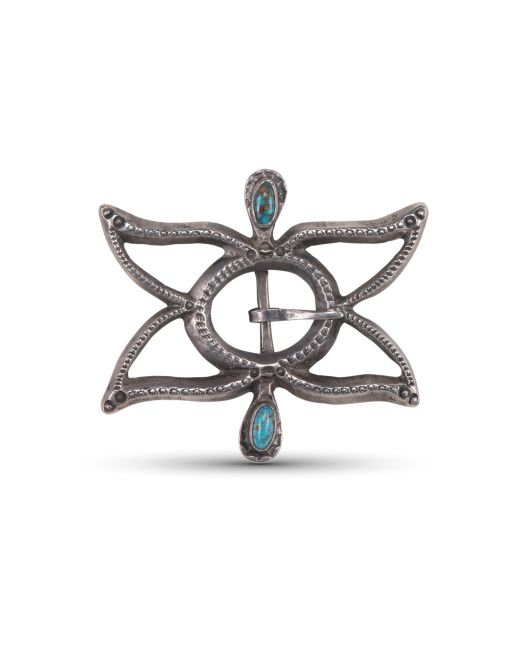 Vintage Navajo Sandcast Belt Buckle Circa 1920s