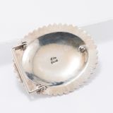 Thomas Jim Stamped Silver Belt Buckle