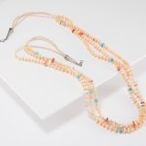 Percy Reano Three Strand Shell Necklace