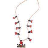 Santo Domingo Pueblo Depression Era Thunderbird Necklace