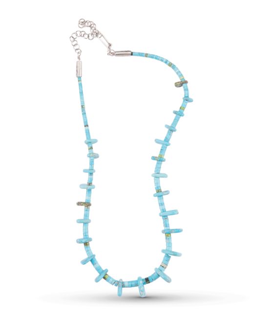 Cheyenne Grabiec Sleeping Beauty and Damele Turquoise Tab Necklace