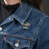 Vintage Zuni Inlay Knifewing Man Pin