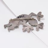 Vintage Zuni Inlay Rainbow Man Pin