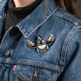 Vintage Zuni Inlay Tablita Pin