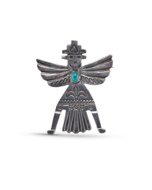 Horace Iule Knifewing Pin with Turquoise