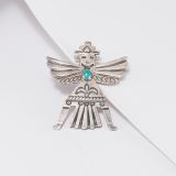 Horace Iule Knifewing Pin with Turquoise