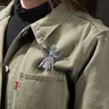 Horace Iule Knifewing Pin with Turquoise