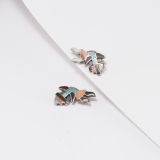Vintage Zuni Inlay Rainbow Man Pin Set