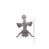 Horace Iule Knifewing Man Pin with Coral