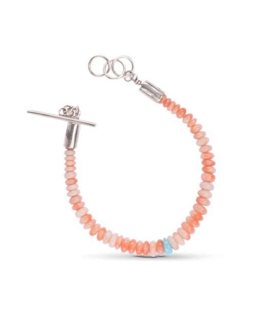 Cheyenne Grabiec Beaded Angel Skin Coral Bracelet