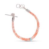 Cheyenne Grabiec Beaded Angel Skin Coral Bracelet