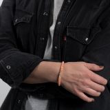 Cheyenne Grabiec Beaded Angel Skin Coral Bracelet
