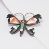 Vintage Zuni Inlay Butterfly Pin