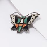 Vintage Zuni Inlay Butterfly Pin